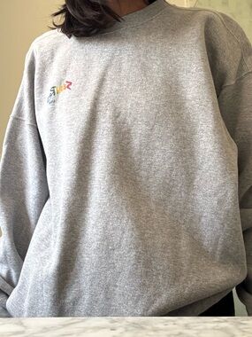 Grey crew neck